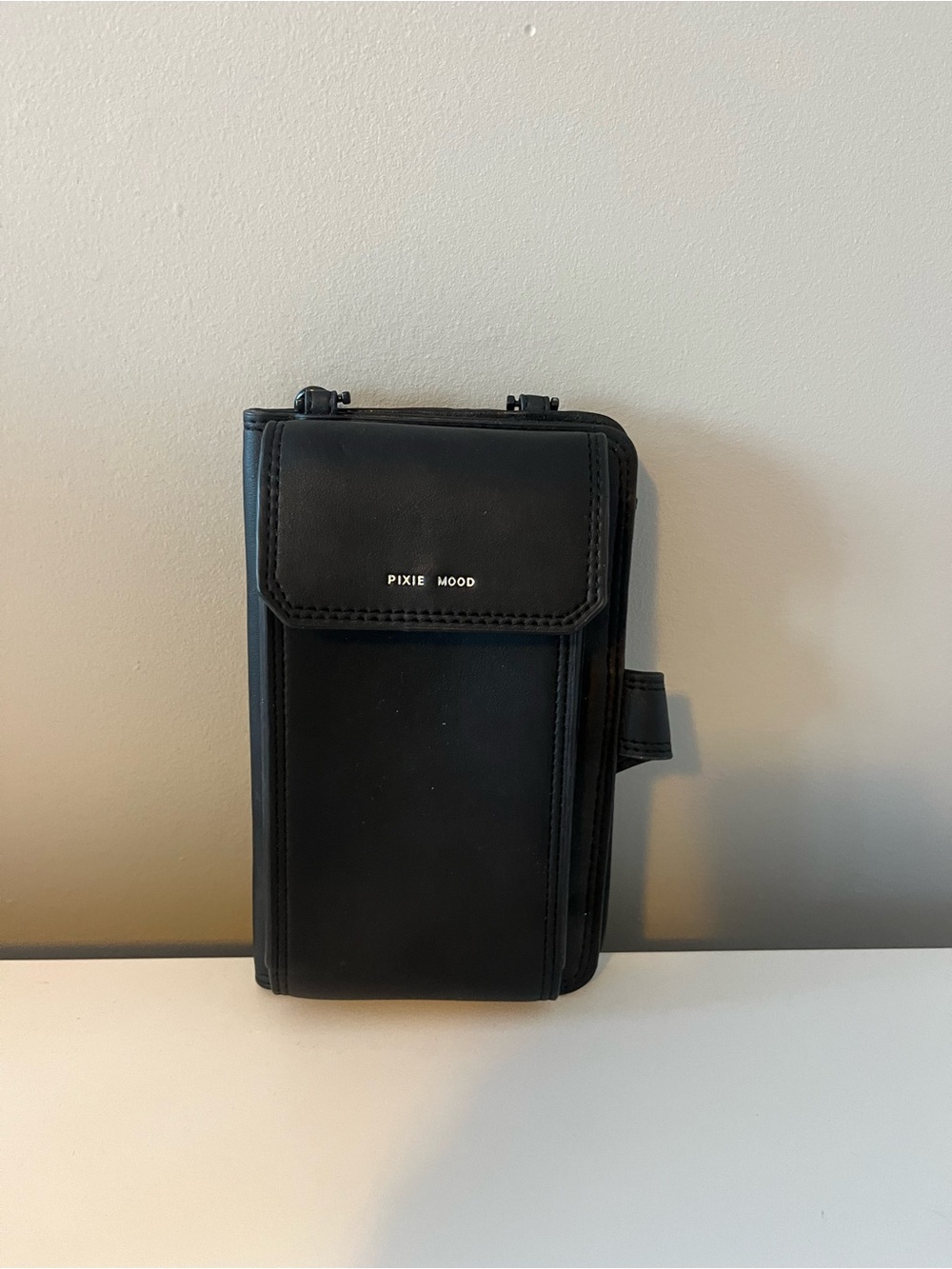 Pixie Mood Black Vertical Crossbody Phone Pouch